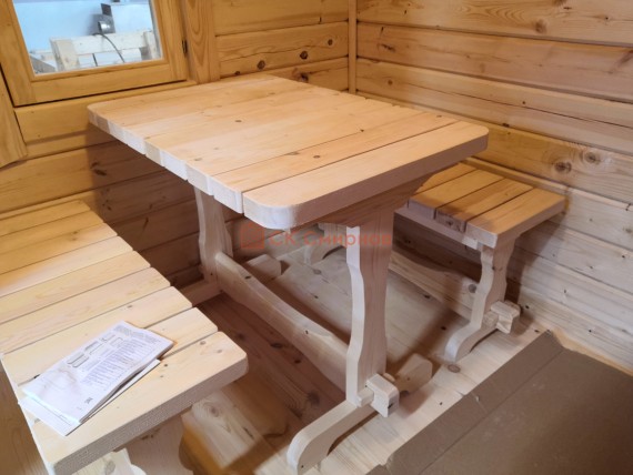 Стол и скамейки из 40й доски