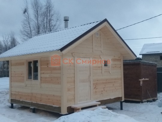 Февраль 2022 - баня из бруса №120